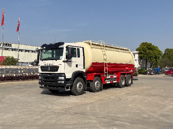 8x4重汽豪沃SGZ5312GFLZZ6T5型粉罐車(chē)/油田专用(yòng)下灰罐車(chē)/固井水泥罐車(chē)